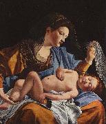 Orazio Gentileschi Madonna with Child by Orazio Gentileschi. France oil painting artist
